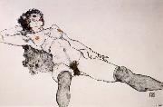 Recumbent Female Nude with Legs Apart, Egon Schiele